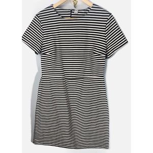 Oh, navy blue and white striped dress size large